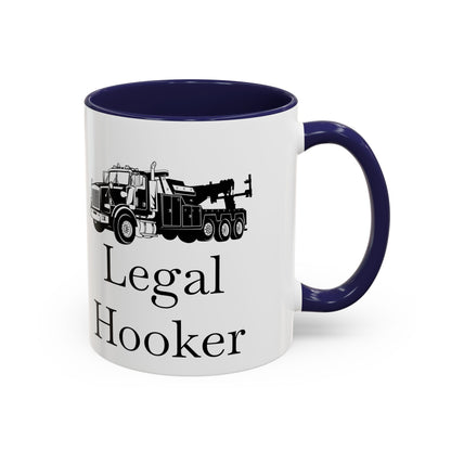 Legal H**ker Heavy Tow Truck 2-Tone Coffee Mug