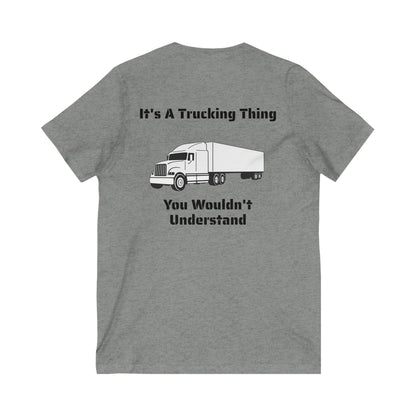 Trucking Thing Unisex Short Sleeve V-Neck Tee