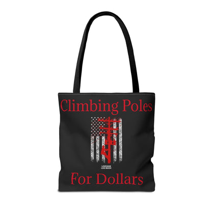 Climbing Poles Tote Bag