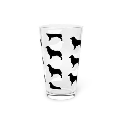 Aussie  Silhouette Drinking Glass