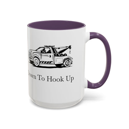 Down To Hook Up 2-Tone Coffee Mug