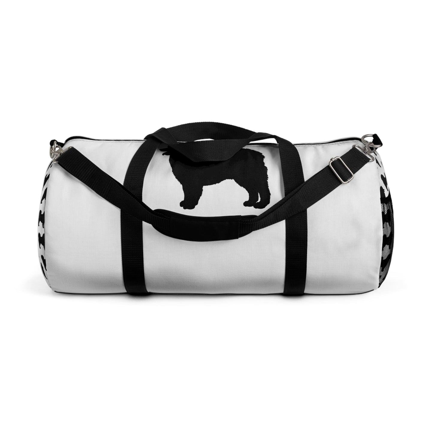 Samoyed Silhouette Duffel Bag