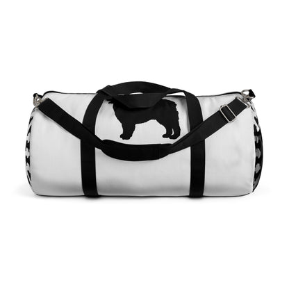Samoyed Silhouette Duffel Bag