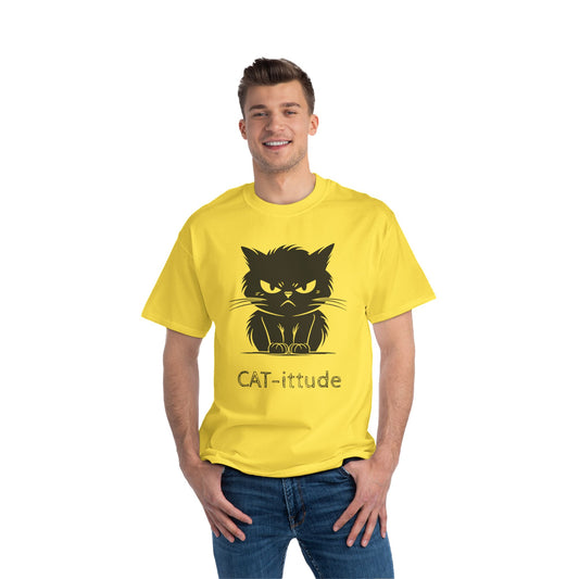 Cat-ittude Men's Short-Sleeve Crewneck Tee