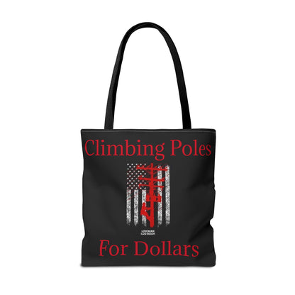 Climbing Poles Tote Bag
