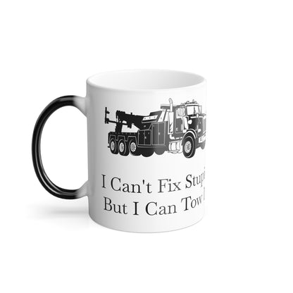 I Can't Fix Stupid Heavy Tow Truck Color Changing Mug