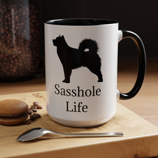 Sasshole Life 2-Tone Coffee Mug