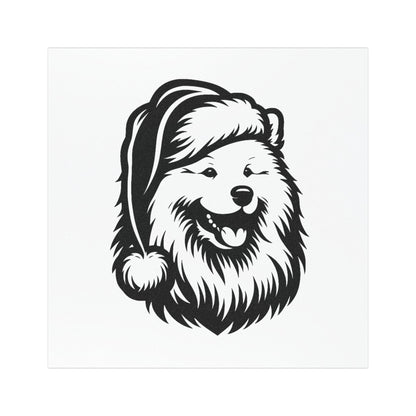 Santa Paws Samoyed Indoor/Outdoor Magnet