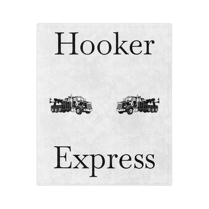 H**ker Express Heavy Tow Truck Velveteen Microfiber Blanket