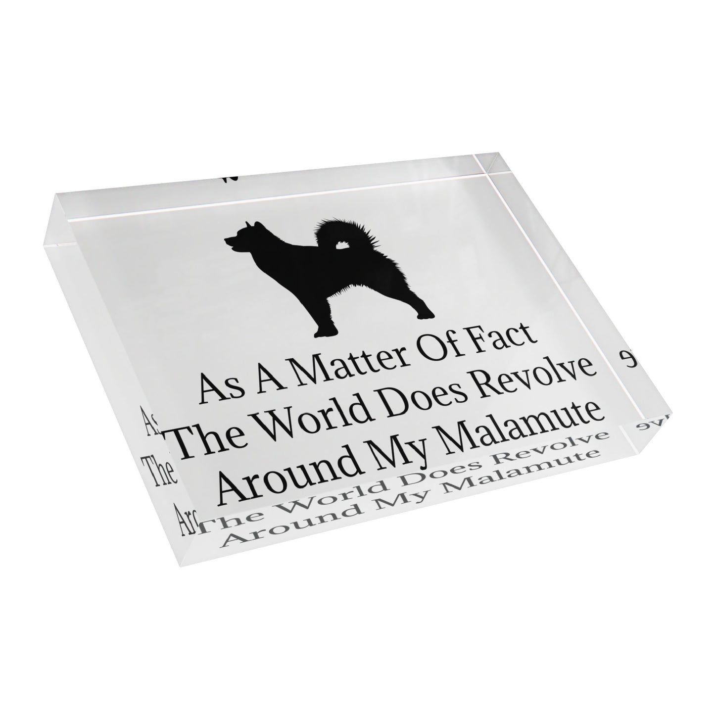 Matter Of Fact Malamute Acrylic Photo Block