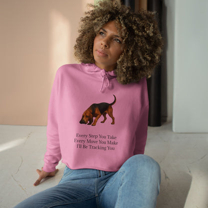 Tracking You Women's Crop Hoodie