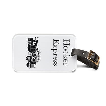 H**ker Express Heavy Tow Truck Leather Strap Luggage Tag