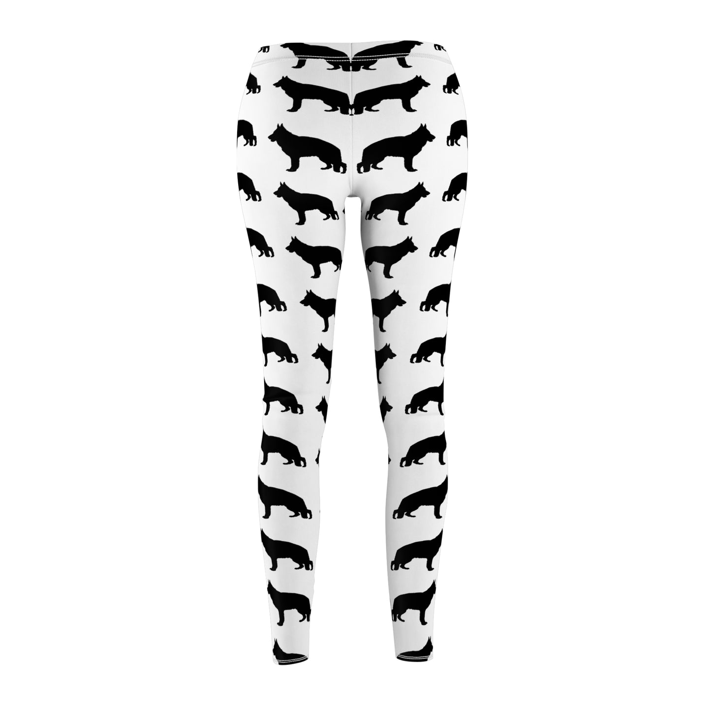German Shepherd Silhouette Women's Ankle Leggings