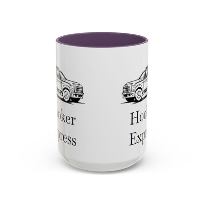 H**ker Express Wheel Lift Tow Truck 2-Tone Coffee Mug