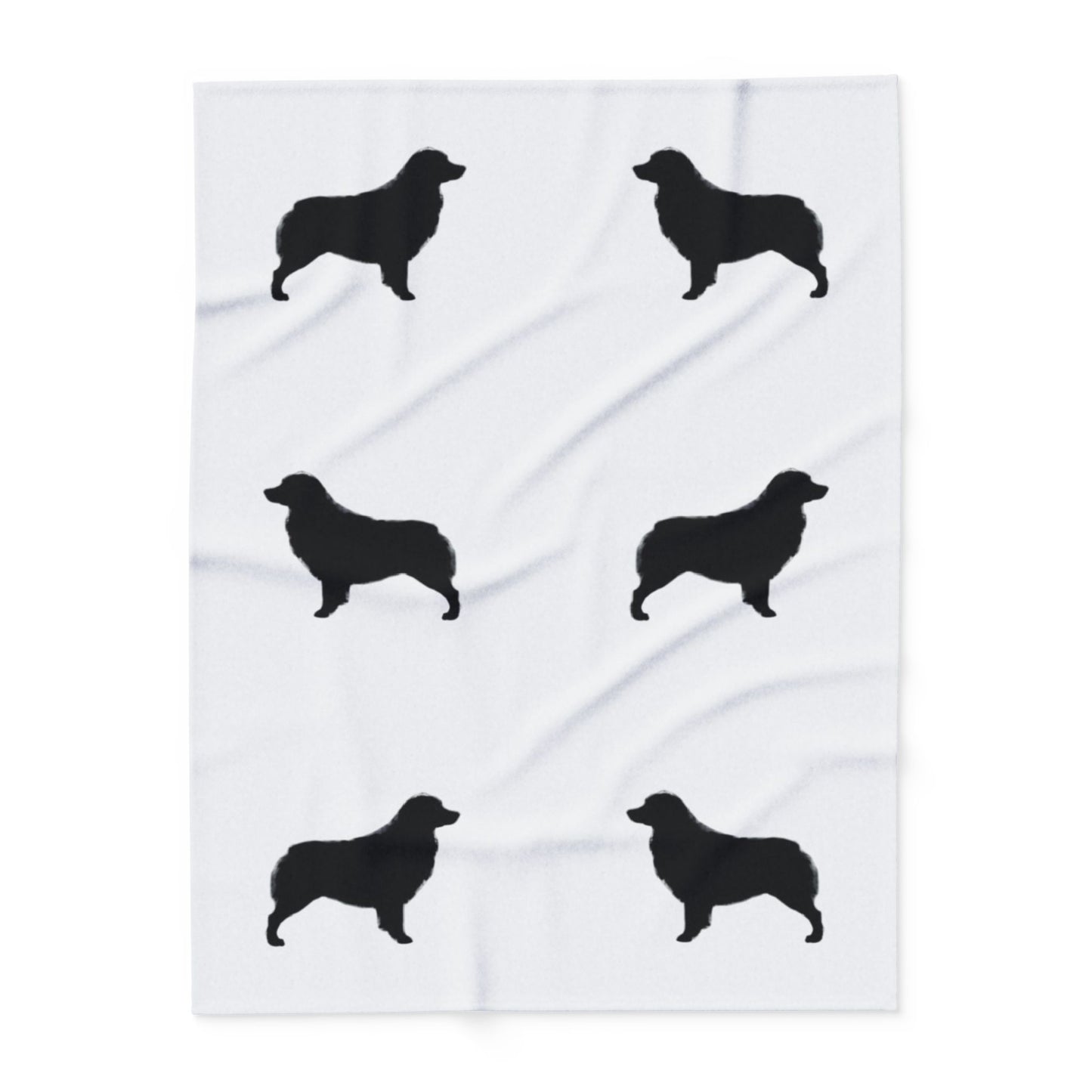 Aussie  Silhouette Arctic Fleece Blanket