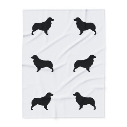 Aussie  Silhouette Arctic Fleece Blanket