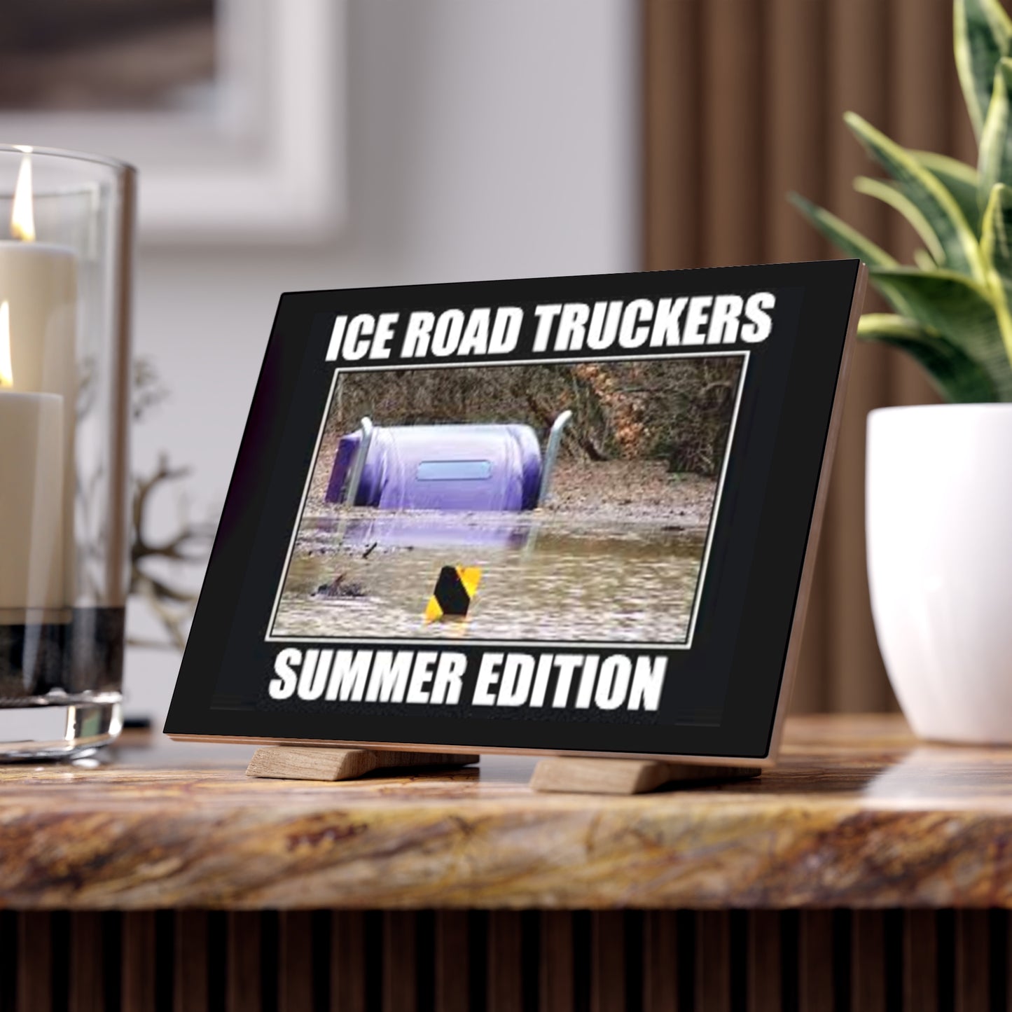 Ice Road Truckers Ceramic Photo Tile