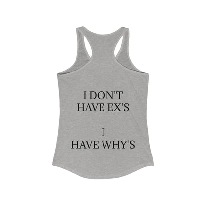 X's And Y's Women's Racerback Tank