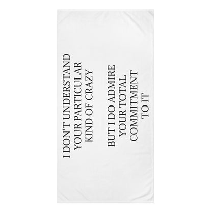 Kind Of Crazy Mink-Cotton  Beach Towel