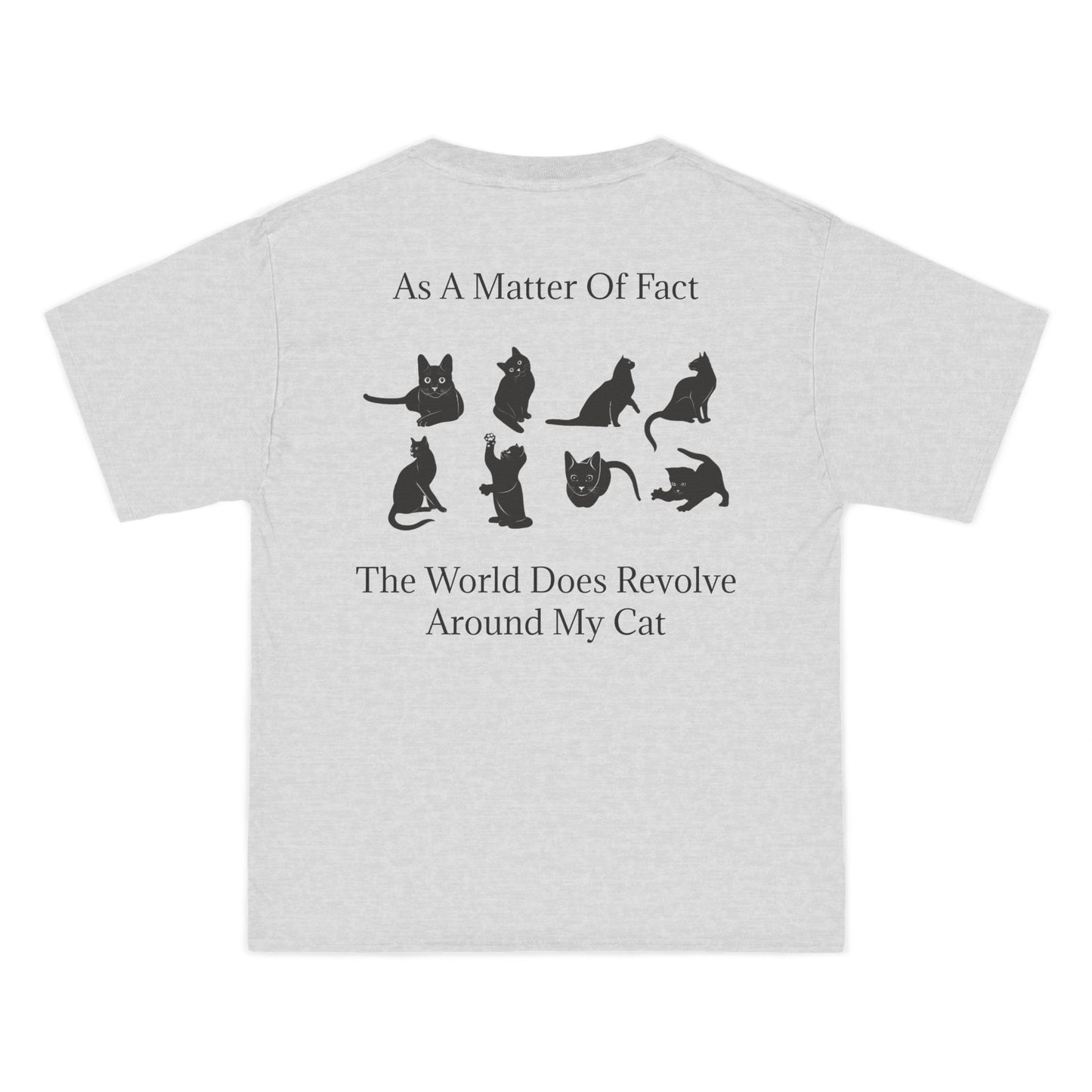 Matter Of Fact Cat Men's Short-Sleeve Crewneck Tee