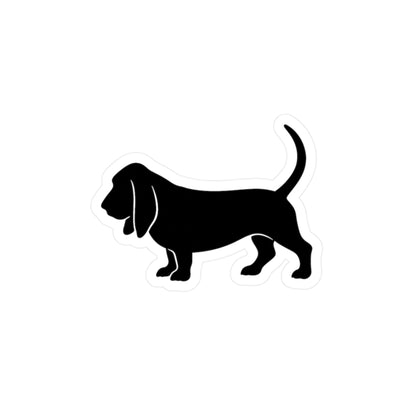 Basset Hound Silhouette Vinyl Decal