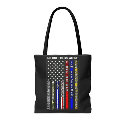 No One Fights Alone Tote Bag