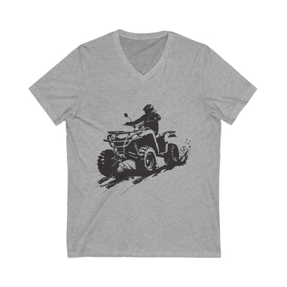 Slingin' Mud Quad Unisex Short Sleeve V-Neck Tee