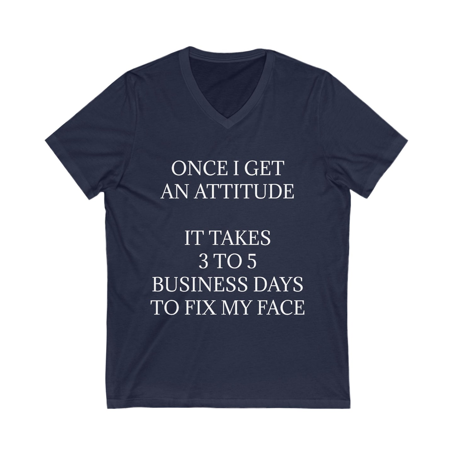 Fix My Face Unisex Short Sleeve V-Neck Tee