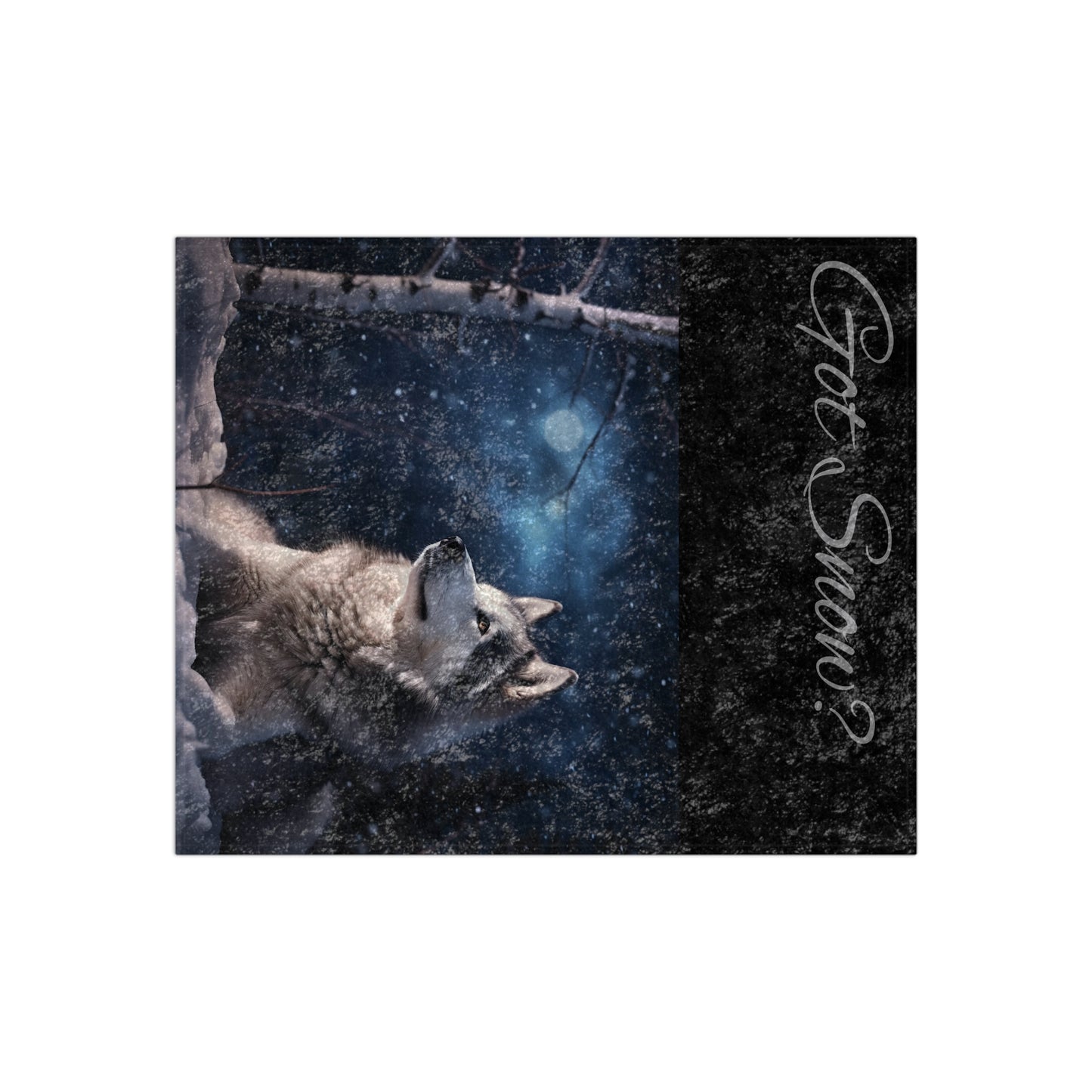 Got Snow? Crushed Velvet Blanket