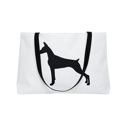 Doberman Silhouette Weekender Tote Bag