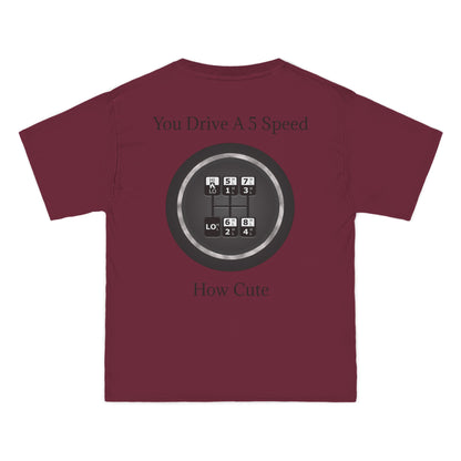 5 Speed How Cute Men's Short-Sleeve Crewneck Tee