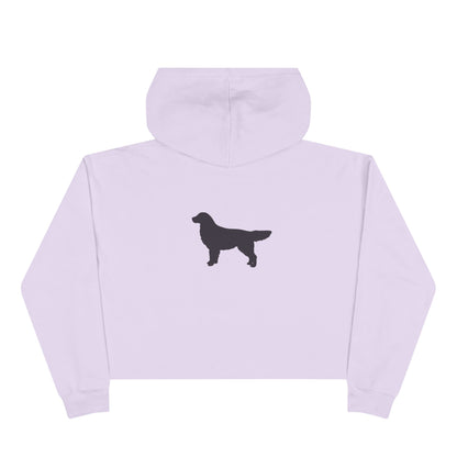 Golden Silhouette Women's Crop Hoodie