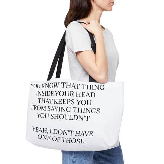 No Filter Weekender Tote Bag