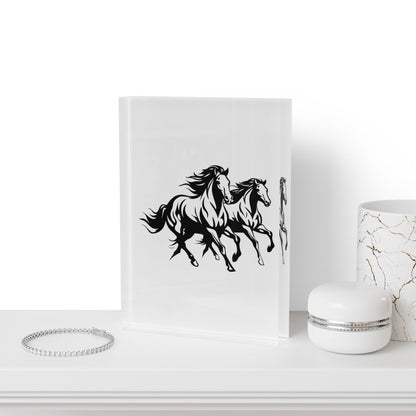 Horsin' Around Acrylic Photo Block