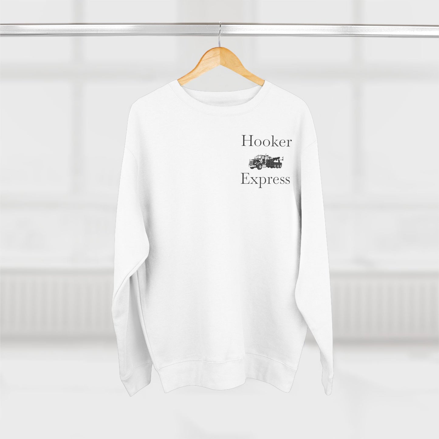 H**ker Express Heavy Tow Truck Unisex Crewneck Sweatshirt