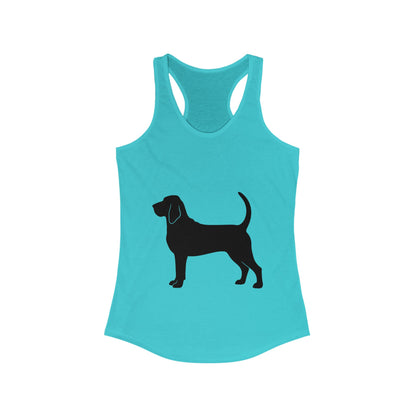Bloodhound Silhouette Women's Racerback Tank