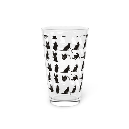 Cats Drinking Glass