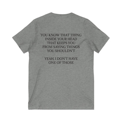 No Filter Unisex Short Sleeve V-Neck Tee