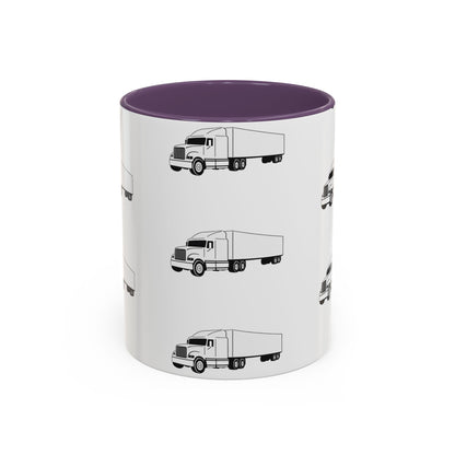 Semi Truck 2-Tone Coffee Mug