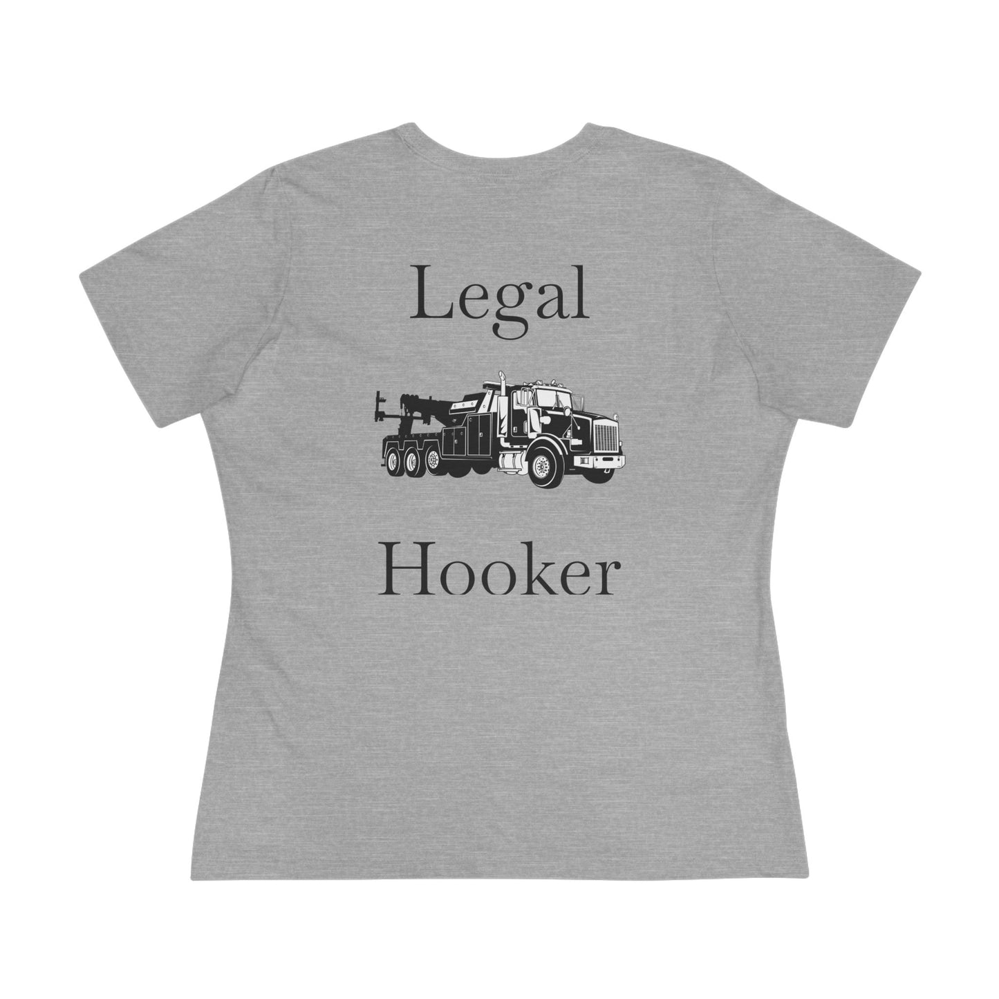 Legal H**ker Heavy Tow Truck Women's Short Sleeve Crewneck Tee