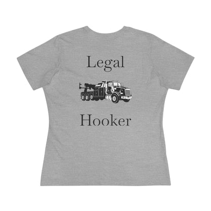 Legal H**ker Heavy Tow Truck Women's Short Sleeve Crewneck Tee