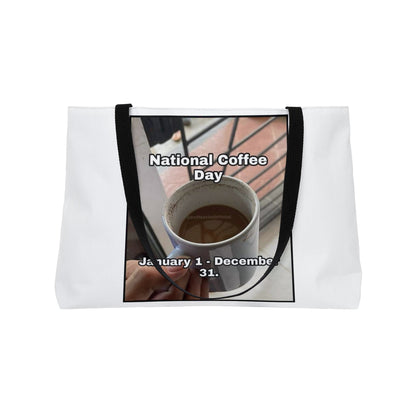 National Coffee Day Weekender Tote Bag