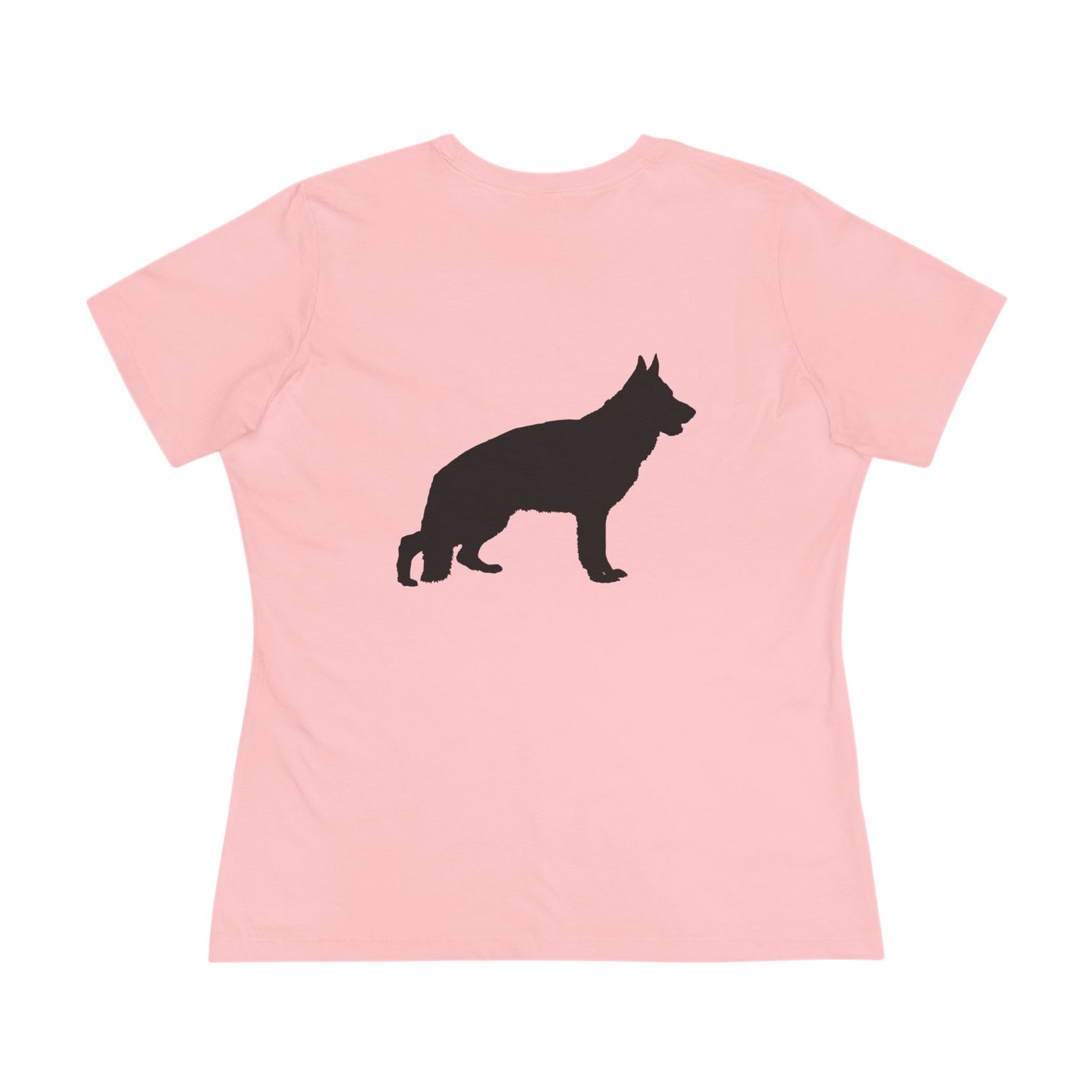 German Shepherd Silhouette Women's Short Sleeve Crewneck Tee