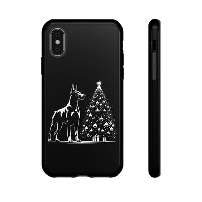 Doberman Christmas Tree iPhone Case
