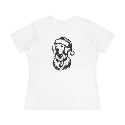 Santa Paws Golden Women's Short Sleeve Crewneck Tee