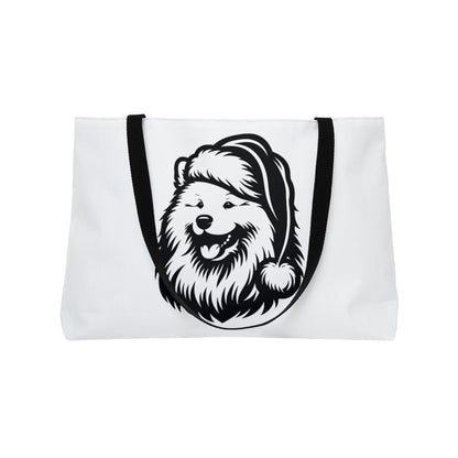 Santa Paws Samoyed Weekender Tote Bag