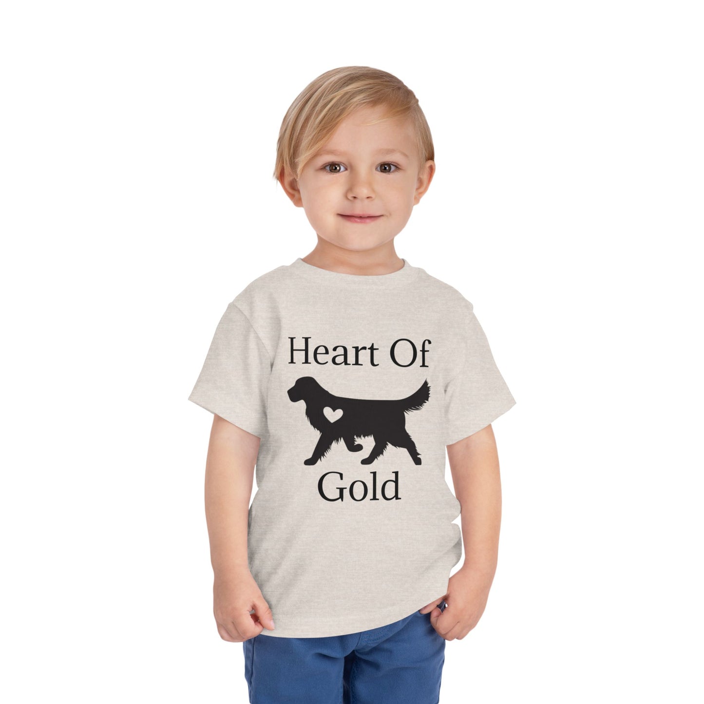 Heart Of Gold Toddler Unisex Short Sleeve Crewneck Tee