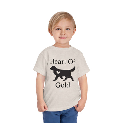 Heart Of Gold Toddler Unisex Short Sleeve Crewneck Tee