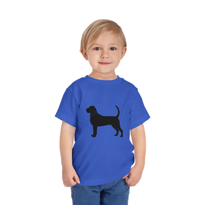 Bloodhound Silhouette Toddler Unisex Short Sleeve Crewneck Tee