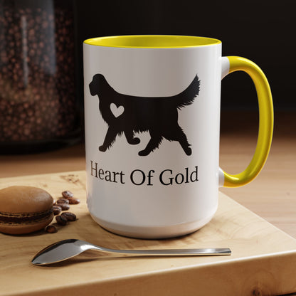Heart Of Gold 2-Tone Coffee Mug
